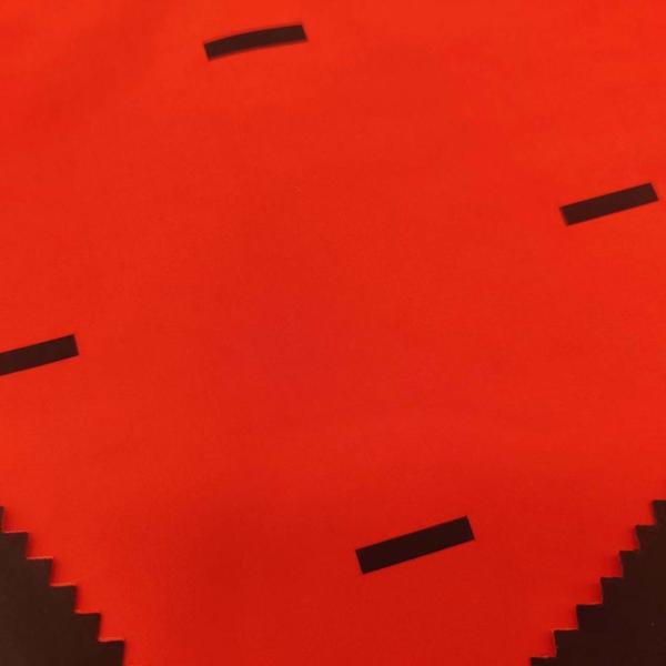 50Dx50D 100% Polyester Red Color Windproof Fabric For Garment Jacket Down Coated