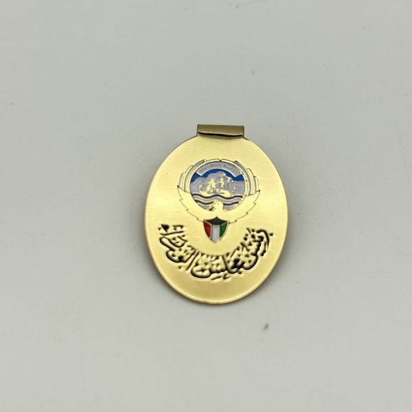 Premium Metal Nurse Badge: Red Cross & Clover Design with Crystal Inlay