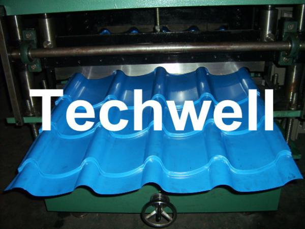 Metal Roof Tile Roll Forming Machine With Pressing Mould TW-GTM