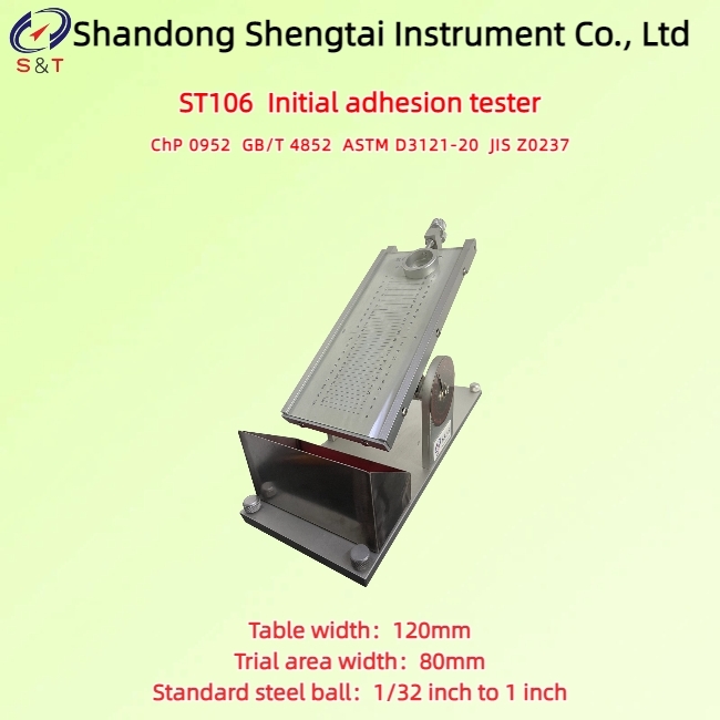 Pressure-Sensitive Tape Initial Adhesion Tester 0 ~ 60° Inclined Rolling Ball Mode ASTM D3121-20