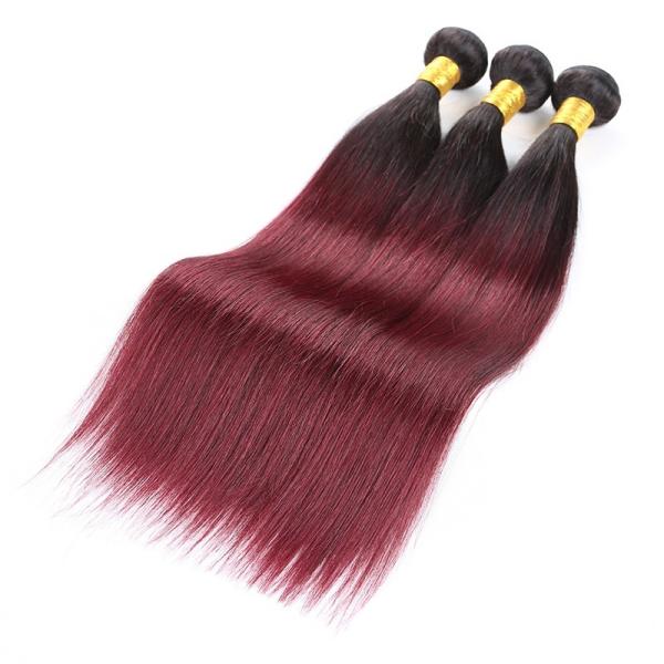 Extensões brasileiras do cabelo humano de Ombre do Weave do cabelo de Ombre do Virgin 12 a 26