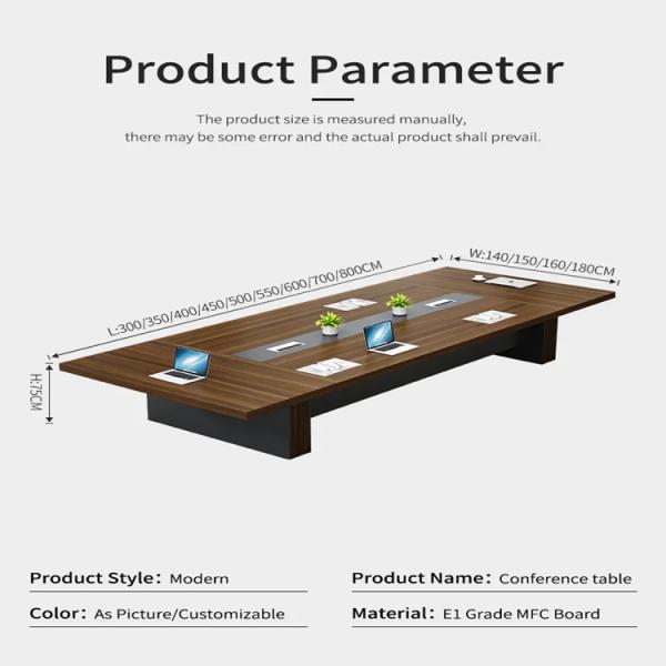 25 мм толщина столик верхний офисная мебель конференции длинный стол для больших переговоров