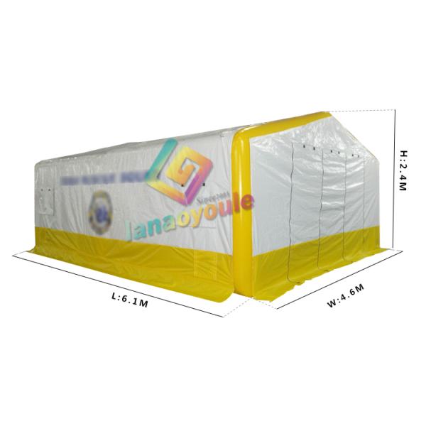 Rectangle Shape Blow Up Tents For Camping , Outdoor Temporary Storage Tent