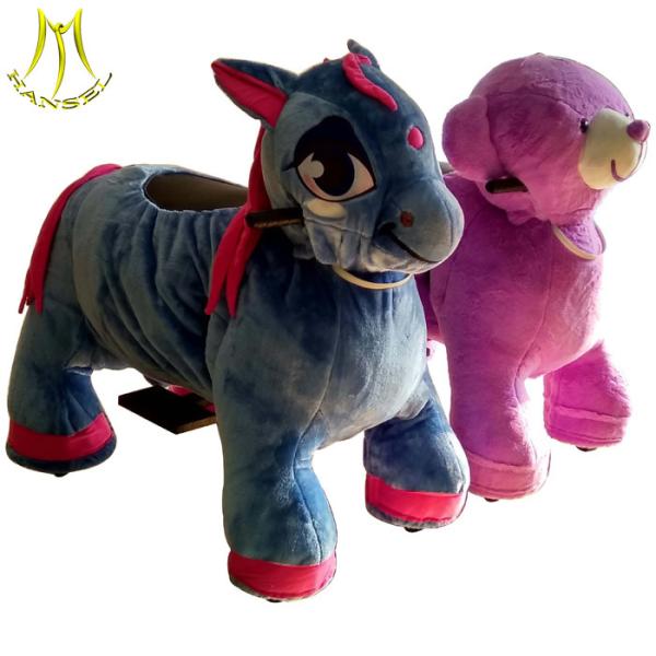 Hansel walking  ride on animal toy	and kids ride on animal plush monkey with kids motorized animals made in china