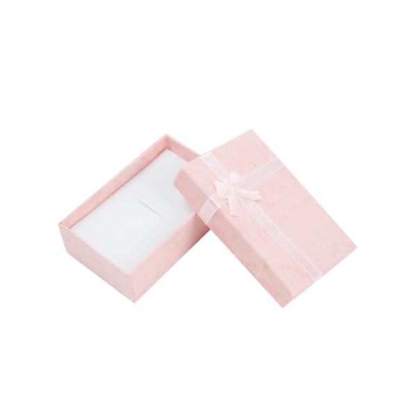 Caja de regalo azul de corte a presión personalizada para joyería