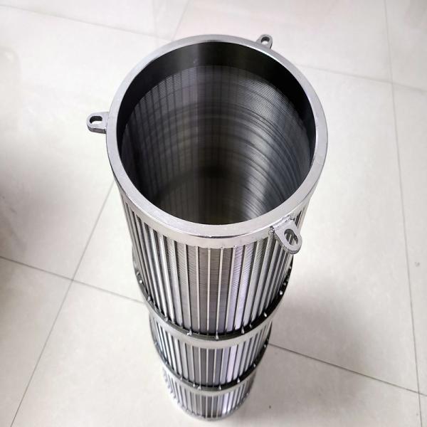 Pantalla de alambre de cuña de acero inoxidable 7-10 mm Apertura de filtración de alta resistencia 25-350 micras