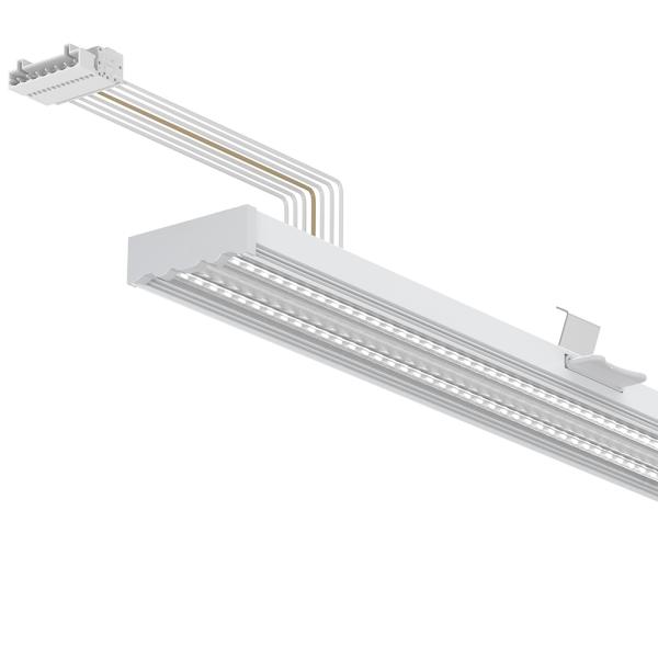 Office Warehouse Supermarket Linkable Led Batten Linear Lights Color Temperature 3000K/ 4000K/ 5000K/ 6000K/ CCT Changeable