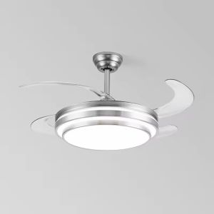 Fabrique en gros Ventilateurs de plafond avec télécommande Lumière de chandelier décorative pour chambres à coucher Ventilateur LED Bldc Ventilateurs de plafond industriels