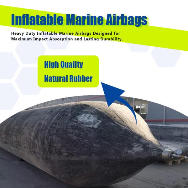 Marine Salvage Airbags Anti Aging Rubber Uniform Pressure Distribution Long Service Life