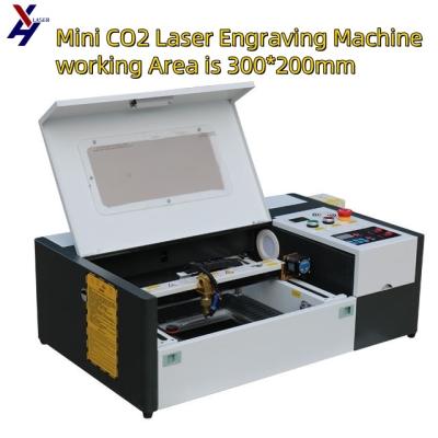 3020 Small Laser Engraver 40W 50W Laser Rubber Stamp Machine Laser Carving Machine
