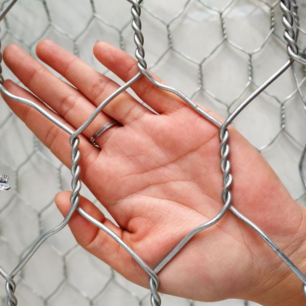 Подпорная стенка коробки Gabion корзины тюфяка Reno ячеистой сети оцинкованной с
