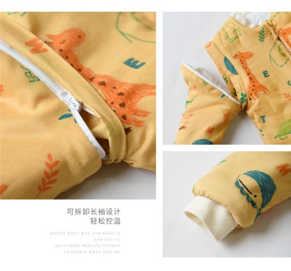 Machine Washable Ultra Soft Muslin Baby Pajamas Breathable Cotton Long Sleeve Unisex Baby Pajamas