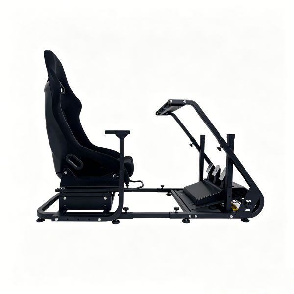 Custom Heavy Duty Aluminium Sim Racing Cockpit Rig Adjustable For Logitech Thrustmaster