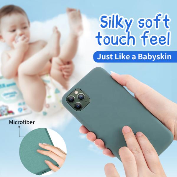 Caja por encargo material del teléfono del silicón de la categoría alimenticia para el ODM del OEM del teléfono móvil