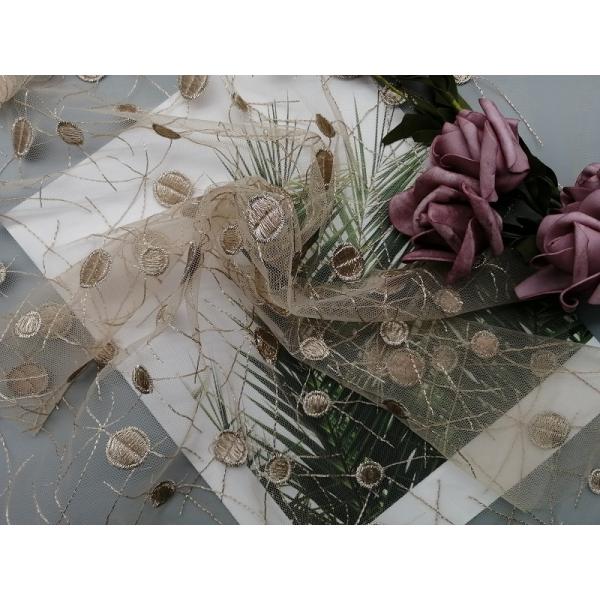 Шнурок Тюль металлический вышил платью маленькой девочки ткани точки