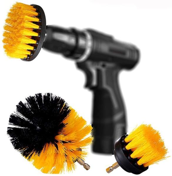 A roda de 4 blocos fornece o grupo de escova de Kit Fit Tire Detailing Drill