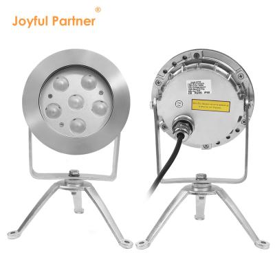 RGBW LED luz subaquática 24V DC aço inoxidável 316 DMX512 controlador