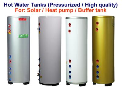 100 - 500 L Small Hot Water Storage Tank White / Silver / Golden Color