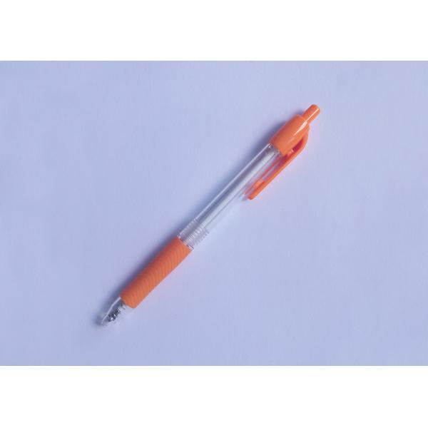 Plastic Tansparent click Ball Point Pen with logo for promotion