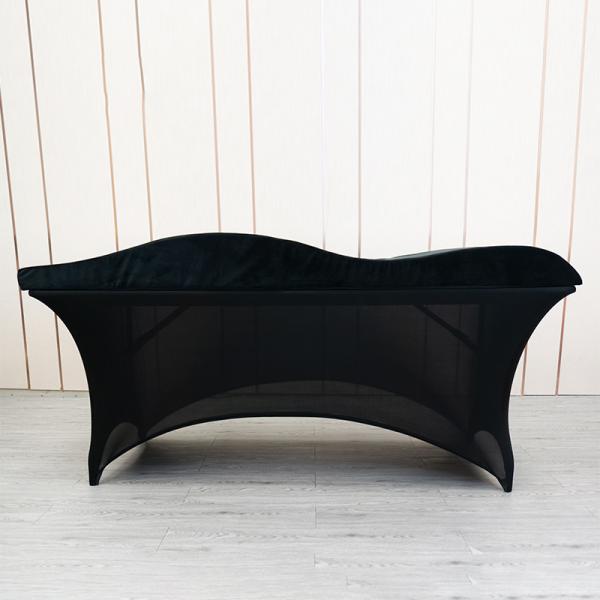 The Black Smooth fabric washable and adjustable suitable  lash bed Elastic bed Bedspread