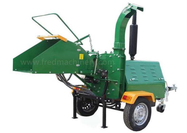 Trailer Mounted Diesel Engine Wood Chipper Chipper 2 Inch Ball Hitch Hydraulic Feeding