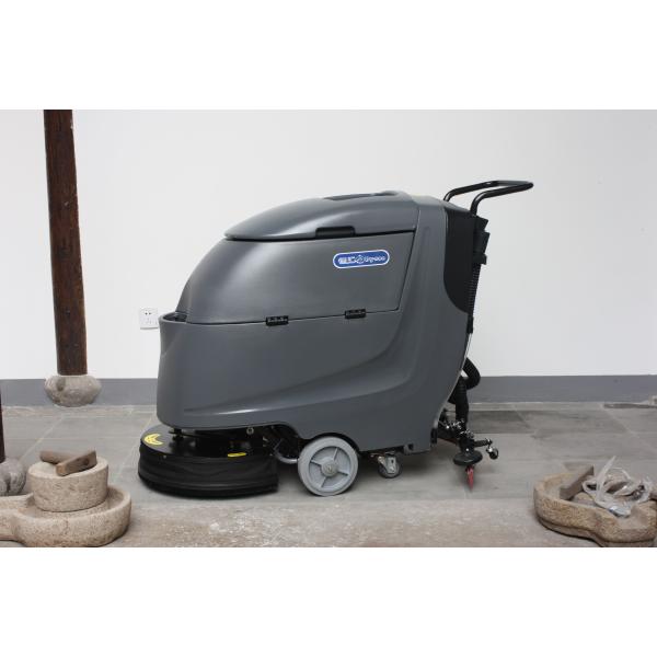 Paseo del cepillo de 20 pulgadas detrás de los depuradores de las lavadoras del piso del depurador del piso con el cuerpo gris profundo