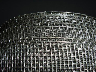 Pre Bent Plain Weave Crimped Woven Wire Mesh Wrapped Edge