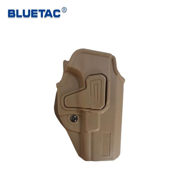 Bluetac Tactical OWB Quick Draw Index Finger Release Polymer Plastic Holster 9mm Holster