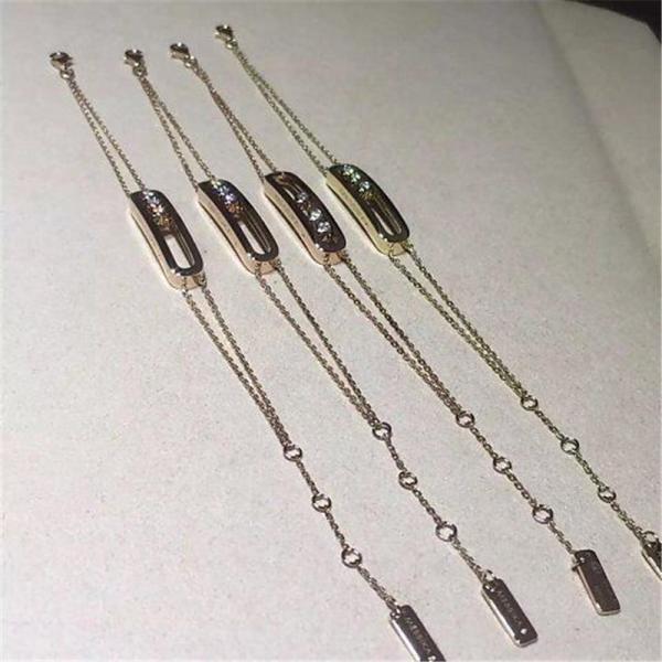 Luxury jewelry factory Mk diamond bracelet 18k white gold yellow gold rose gold diamond  bracelet