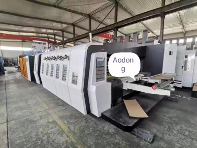 Tipo ondulado da placa de tipografia da máquina de Gluer do dobrador de Flexo da caixa