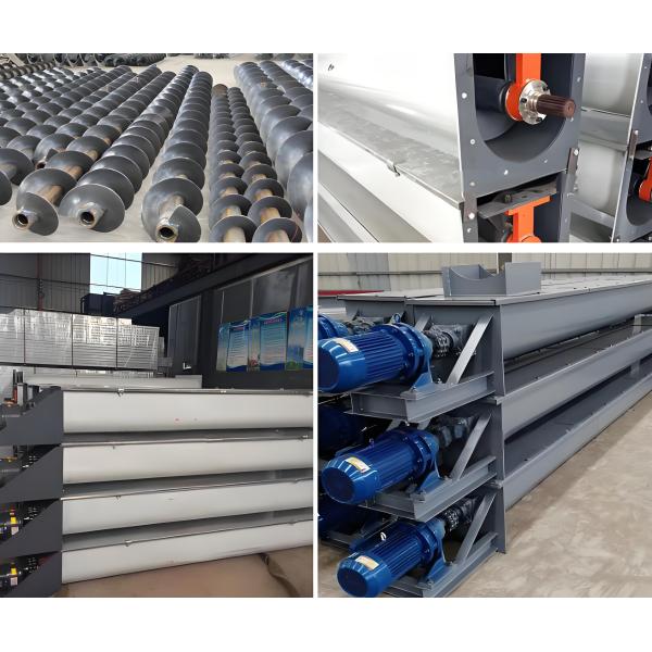 Customizable Heat-resistant Axle-less Spiral Conveyor Feeder with 30 RPM Speed Control for Wet Concrete and Cement