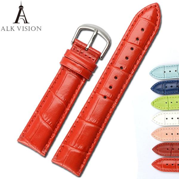 Band for Watch Genuine Cow Leather Men Watch Women Fashion Bracelet Strap Wristband 16mm 18mm 19mm 20mm Bamboo Pattern W