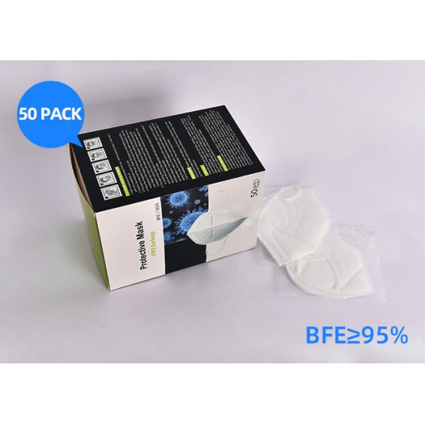 Healthcare Disposable FFP2 N95 Face Mask / Rated Mask High Efficiency