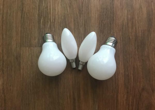 2w 4w Led Filament Bulb Opal Glass Ac 220v E12 200lm For Exhibition Hall