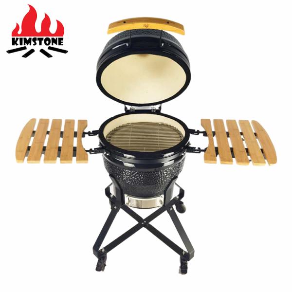 KIMSTONE 18 Inch Kamado Barbecue Rotiserrie Chicken Rotisserie Caja China Asador