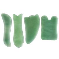 9.5cm Aventurine vert Gua Sha éraflant Jade Gua Sha Stone traditionnelle