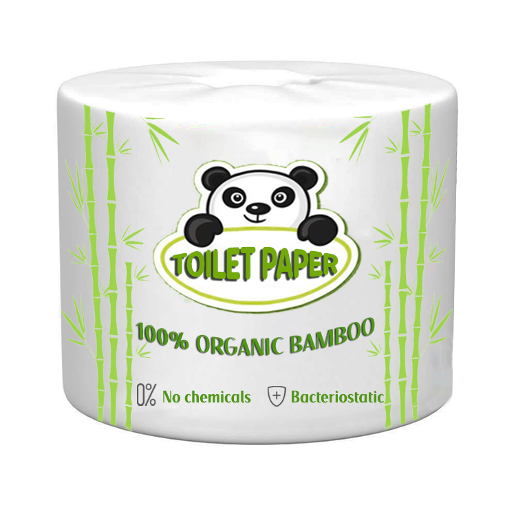 Bamboo Toilet Tissue Wholesale Custom Printed OEM Packing Pulp Material Roll Core Type Soft Eco-Friendly Toilet Paper