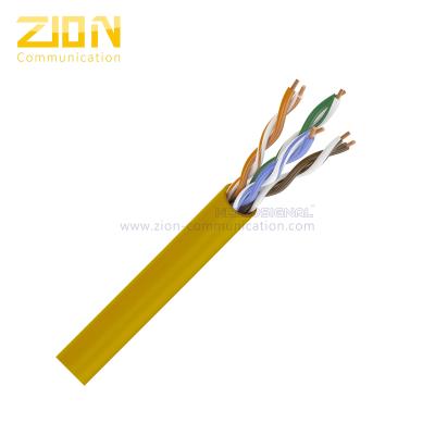 Fumo do cabo 350MHz 24AWG 4PR da rede de LSZH UTP CAT5E baixo zero revestimentos do halogênio