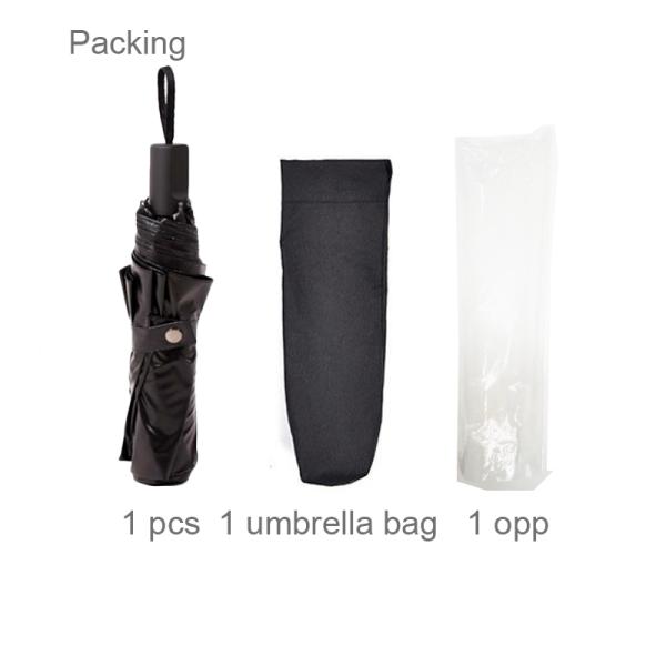 95cm Open Diameter Travel Umbrella with Compact Design and Customized Logo Paraguas