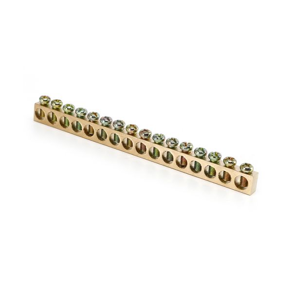 Tin-Plated Copper Ground Bar 5 7 13-Hole M6/M8 PCB Screw Terminal