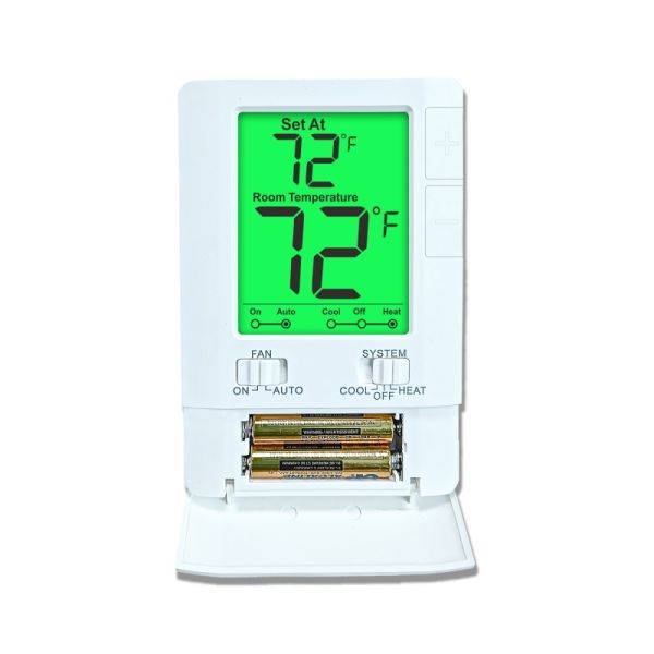 Fan Operation Mode ON Wired Temperature Controller Simple Thermostat Featuring Physical Dimensions 86mm W 125mm H 27mm D For Automation And Temperature Stability