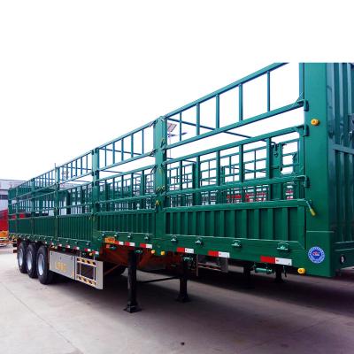 Os reboques resistentes de 3/4 de parede lateral dos eixos 40ft semi/colocam baixo semi o caminhão de reboque