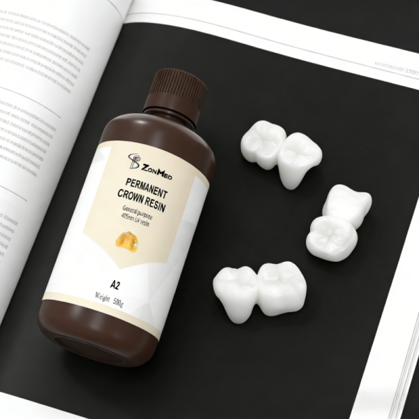 Breaking Elongation Rate 5.5 to 7.3 Percent Permanent Crown Resin Enhancing Dental Crown and Permanent Crown Bridge Resin
