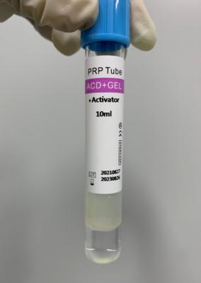 Sterile PRP Serum Separation Tube 10ml Blood Collection Non Toxic