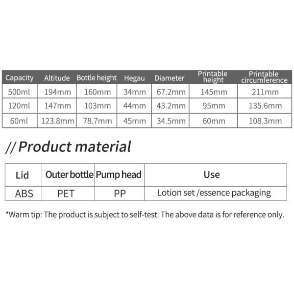 Embalaje en recipiente de plástico 500 ml de champú blanco con bomba