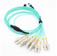8 femelle du noyau MPO millimètre OM3 OM4 du noyau 12 à la corde de correction optique de fibre du noyau MPO MTP de LC 12