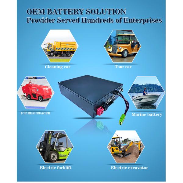 Электрический вилочный погрузчик Lifepo4 с литийными аккумуляторами OEM 48V 200Ah 300Ah 50Ah для AGV