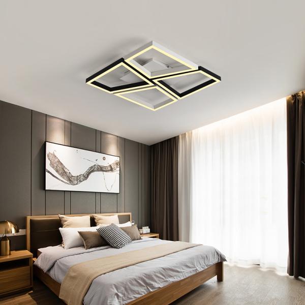 Living room ceiling light fixtures Creative led ceiling lamps for Bedroom Black frame (WH-MA-70)