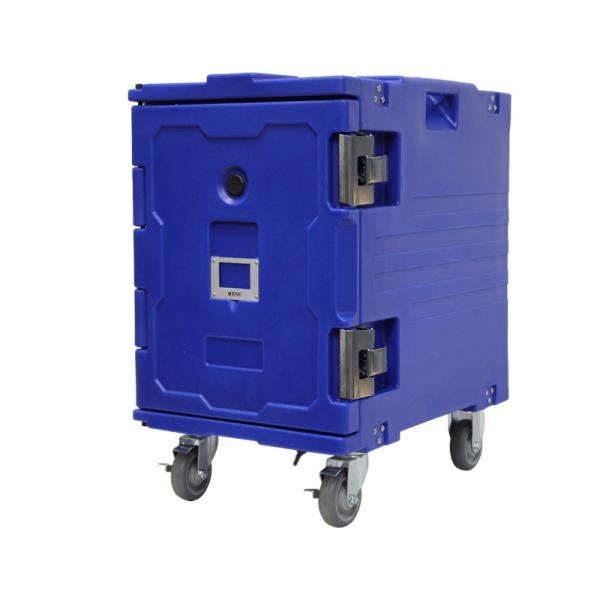 Multi Compartment Hot Cold Thermal Food Carrier Blue 6 Layers Catering Tray Carrier