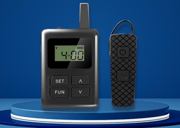 Lithium Battery Wireless Audio Guide Systems 860MHz - 870MHz